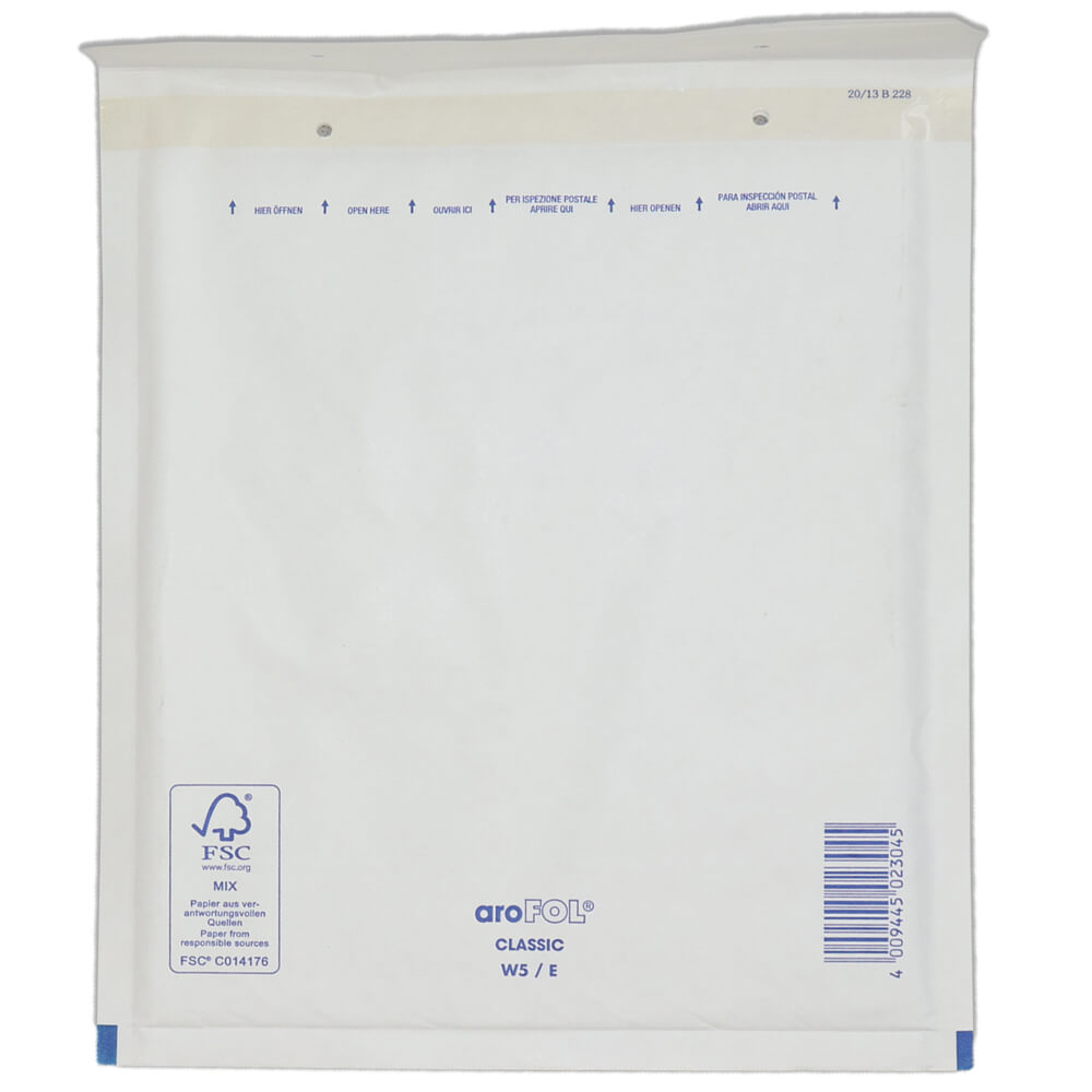 aXpel leichte Luftpolsterversandtasche weiss 95 x 165