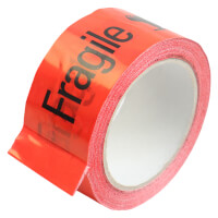 Warning tape made of PVC, printed