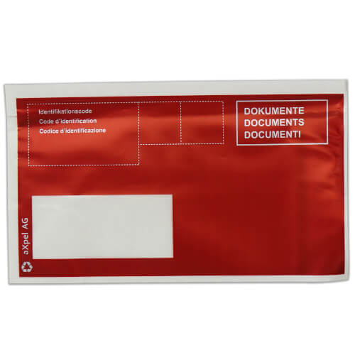 Pochettes porte-documents aux normes postales C6-5 DFL, imprimées