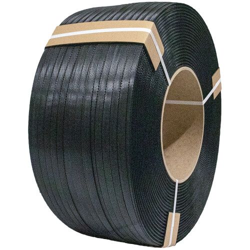 Strapping made of black PP