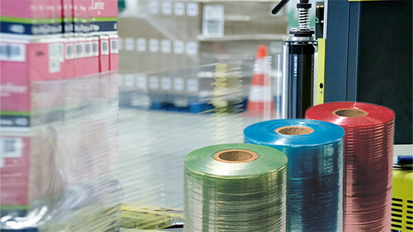Colored machine stretch films: a tool for branding, safety and efficiency